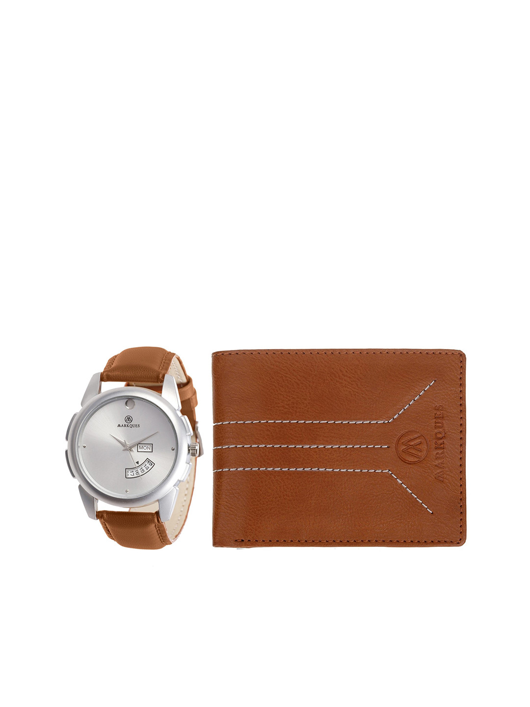 

MARKQUES Men Brown Solid Accessory Gift Set STV-770904 MIL-04