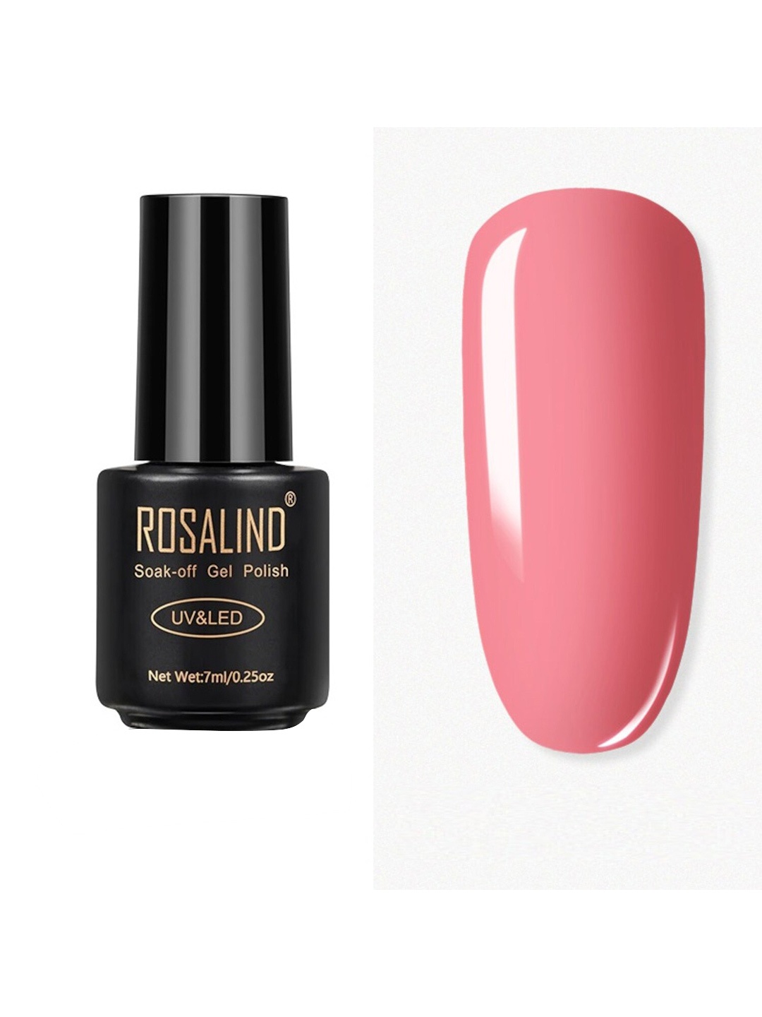 

ROSALIND UV & LED Soak-Off Long-Lasting Gel Nail Polish 7 ml - Shade-2460, Pink