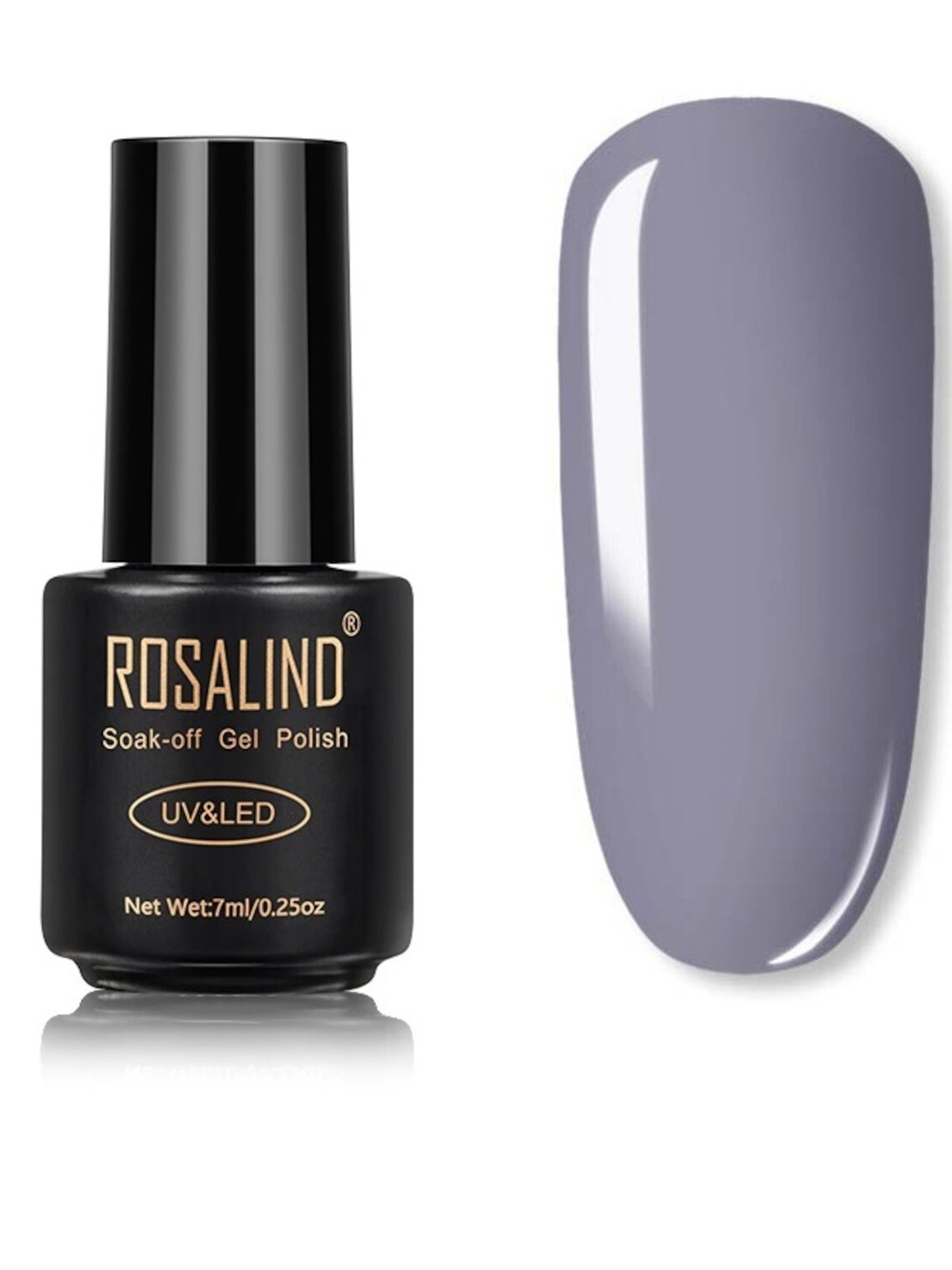 

ROSALIND UV & LED Soak-Off Long-Lasting Gel Nail Polish 7 ml - Shade 48, Grey
