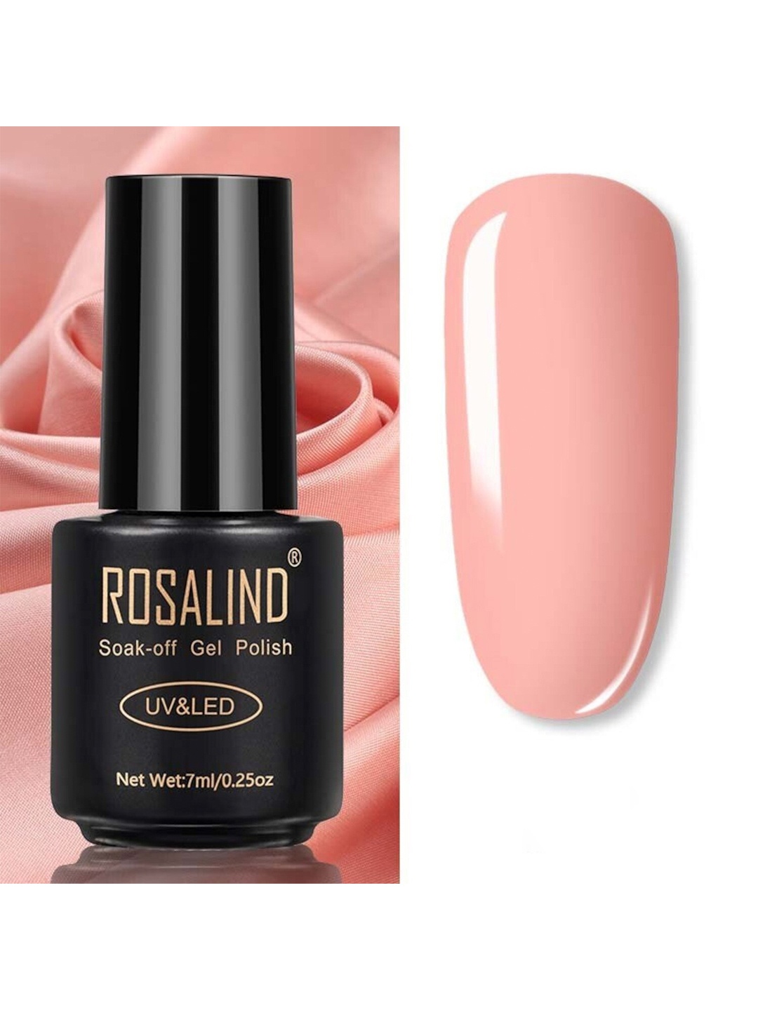 

ROSALIND UV & LED Soak-Off Long-Lasting Gel Nail Polish 7 ml - Shade-031, Peach