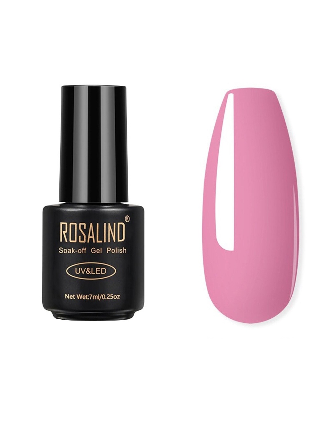 

ROSALIND UV & LED Soak-Off Long-Lasting Gel Nail Polish 7 ml - Shade-1409, Pink