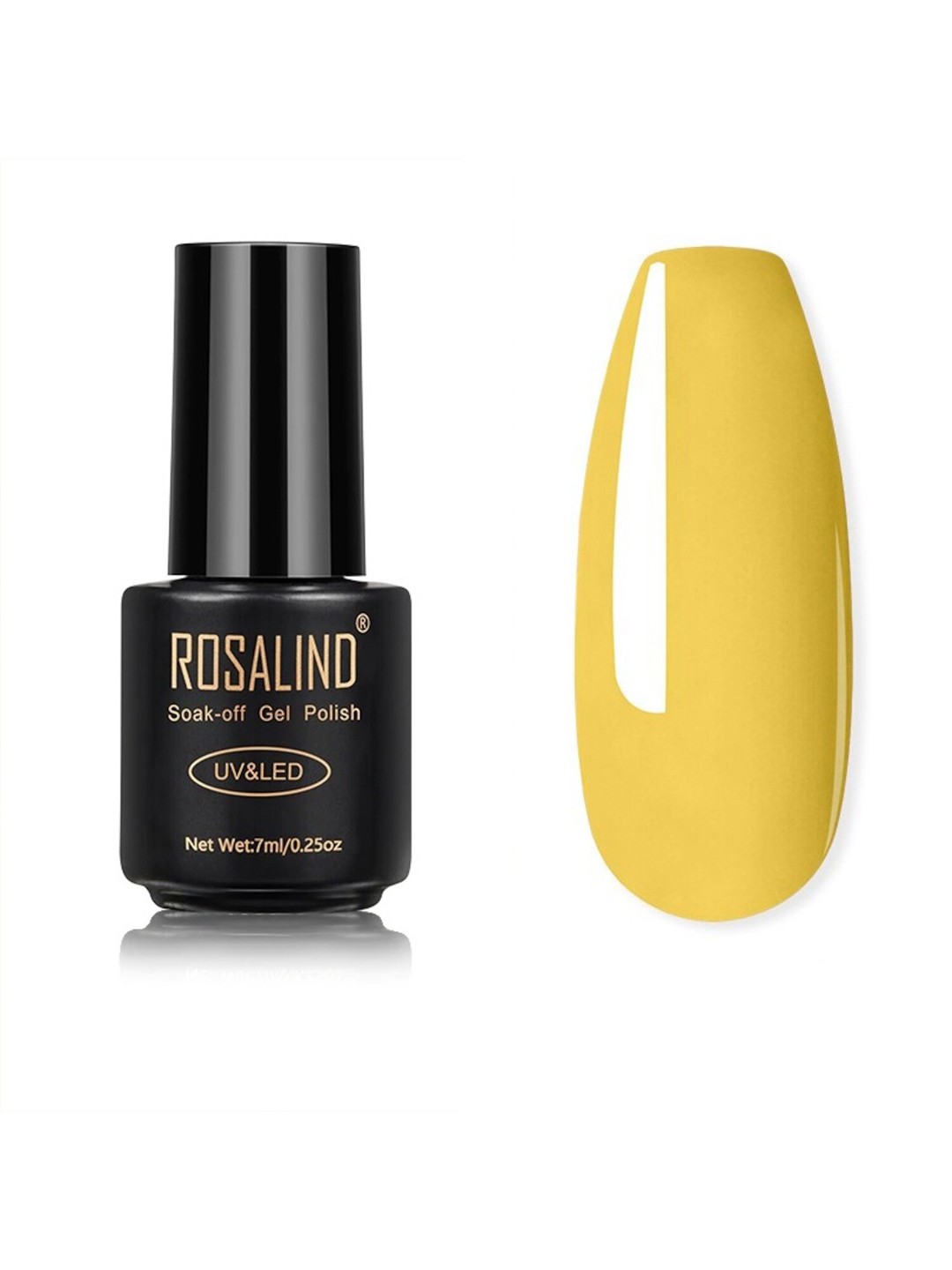 

ROSALIND UV & LED Soak-Off Long-Lasting Gel Nail Polish 7 ml - Shade-2752, Yellow