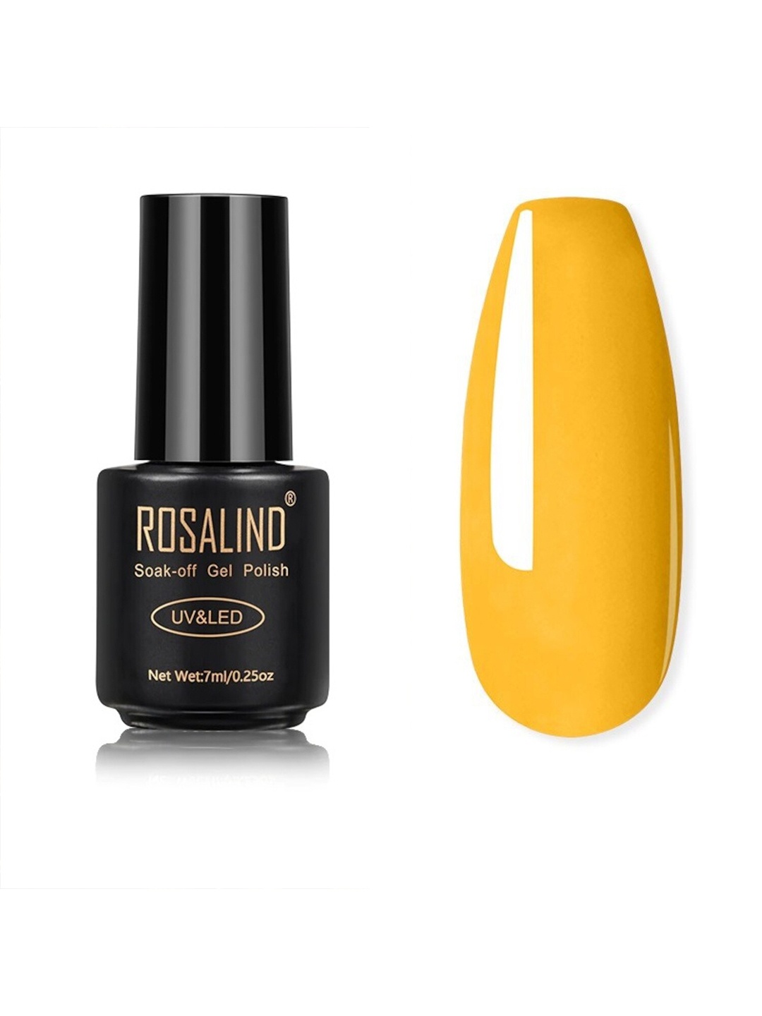 

ROSALIND UV & LED Soak-Off Long-Lasting Gel Nail Polish 7 ml - Shade-2754, Yellow