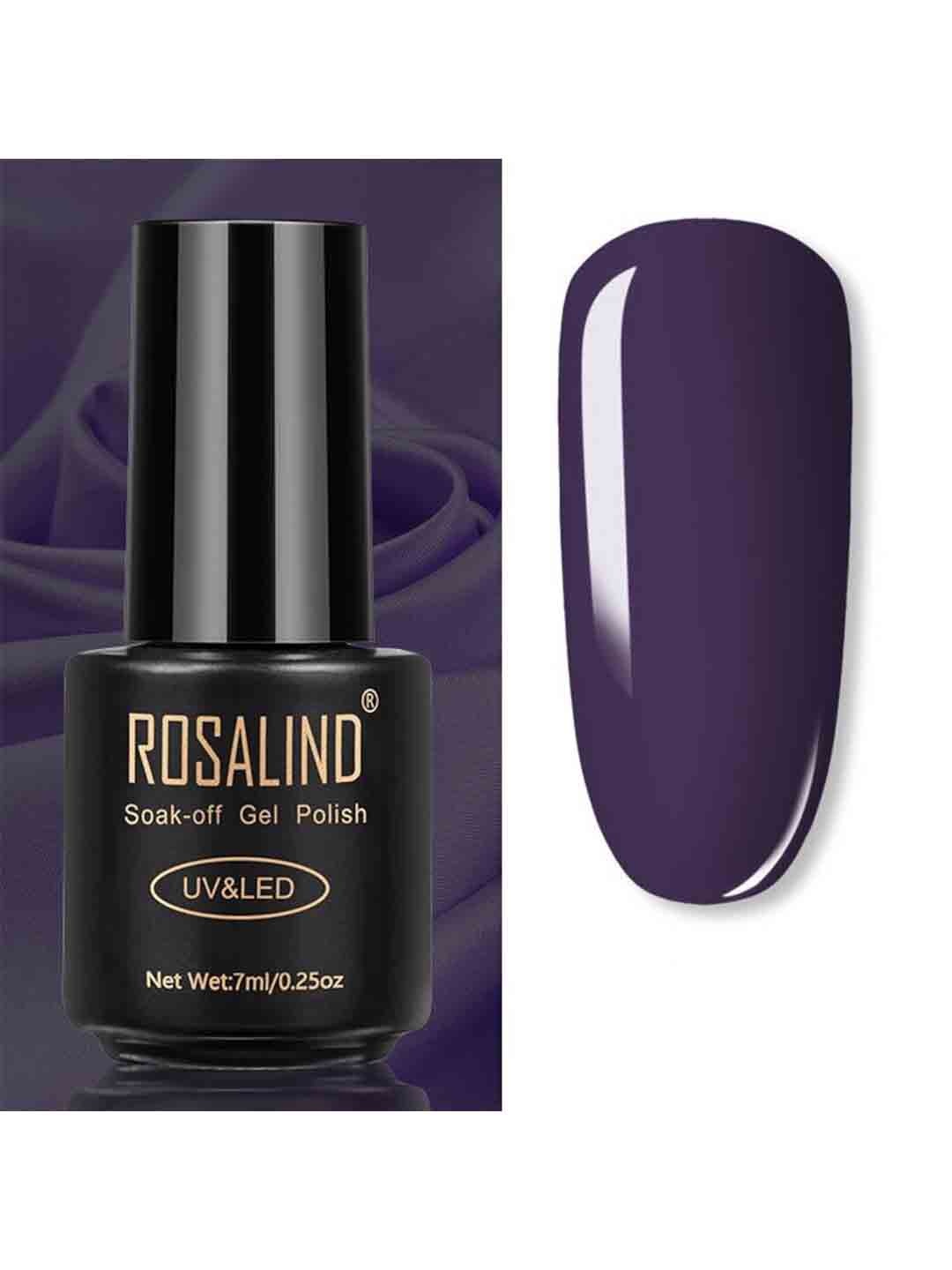 

ROSALIND UV & LED Soak-Off Long-Lasting Gel Nail Polish 7 ml -Shade-004, Navy blue