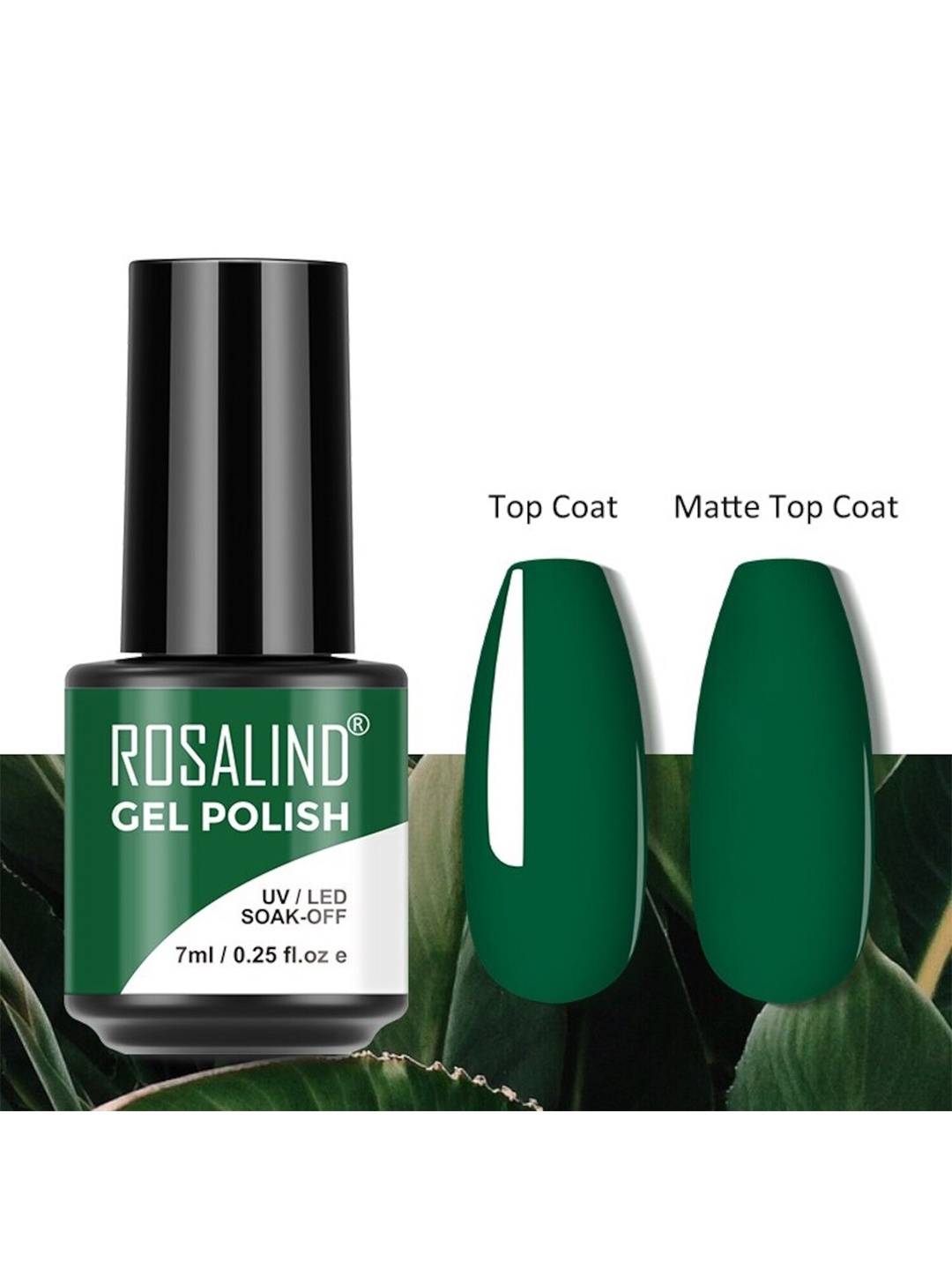 

ROSALIND UV & LED Soak-Off Long-Lasting Gel Nail Polish 7 ml - Shade-S030, Green