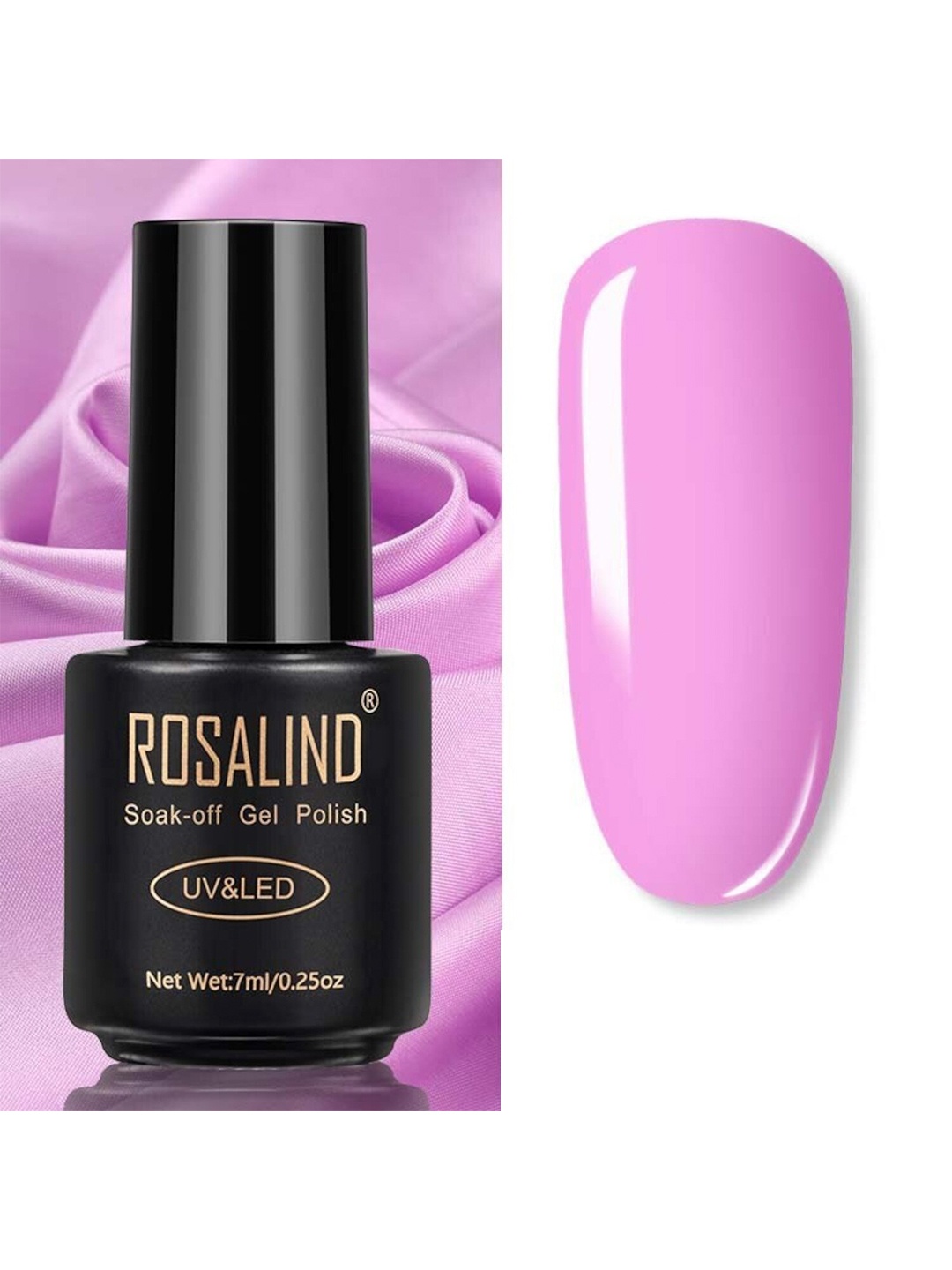 

ROSALIND UV & LED Soak-Off Long-Lasting Gel Nail Polish 7 ml - Shade-032, Pink
