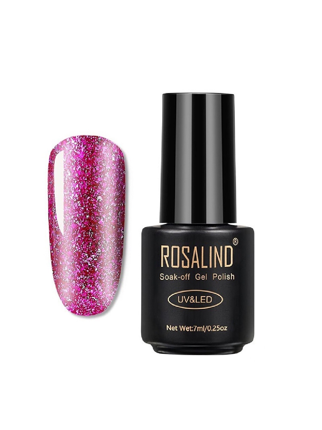 

ROSALIND UV & LED Soak-Off Long-Lasting Gel Nail Polish 7 ml - Shade-A402, Pink