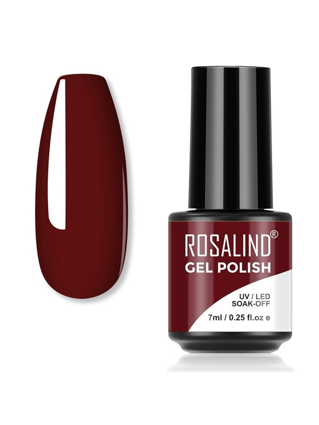 

ROSALIND UV & LED Soak-Off Long-Lasting Gel Nail Polish 7 ml - Shade-S016, Burgundy