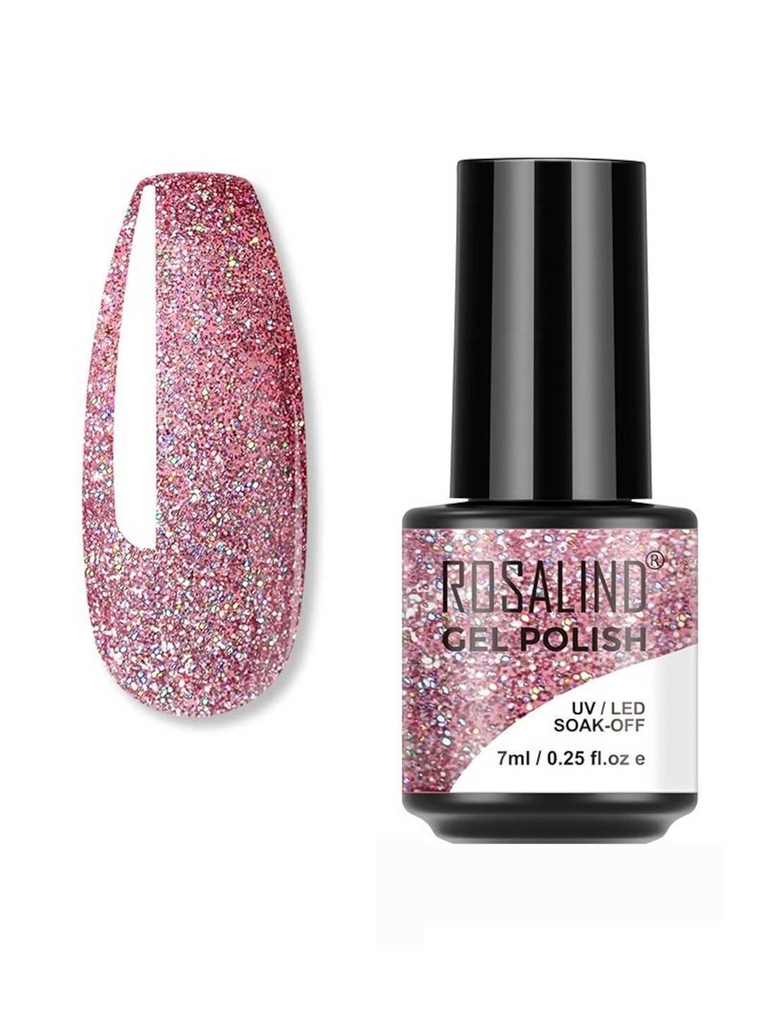 

ROSALIND UV & LED Soak-Off Long-Lasting Gel Nail Polish 7 ml - Shade-S017, Pink