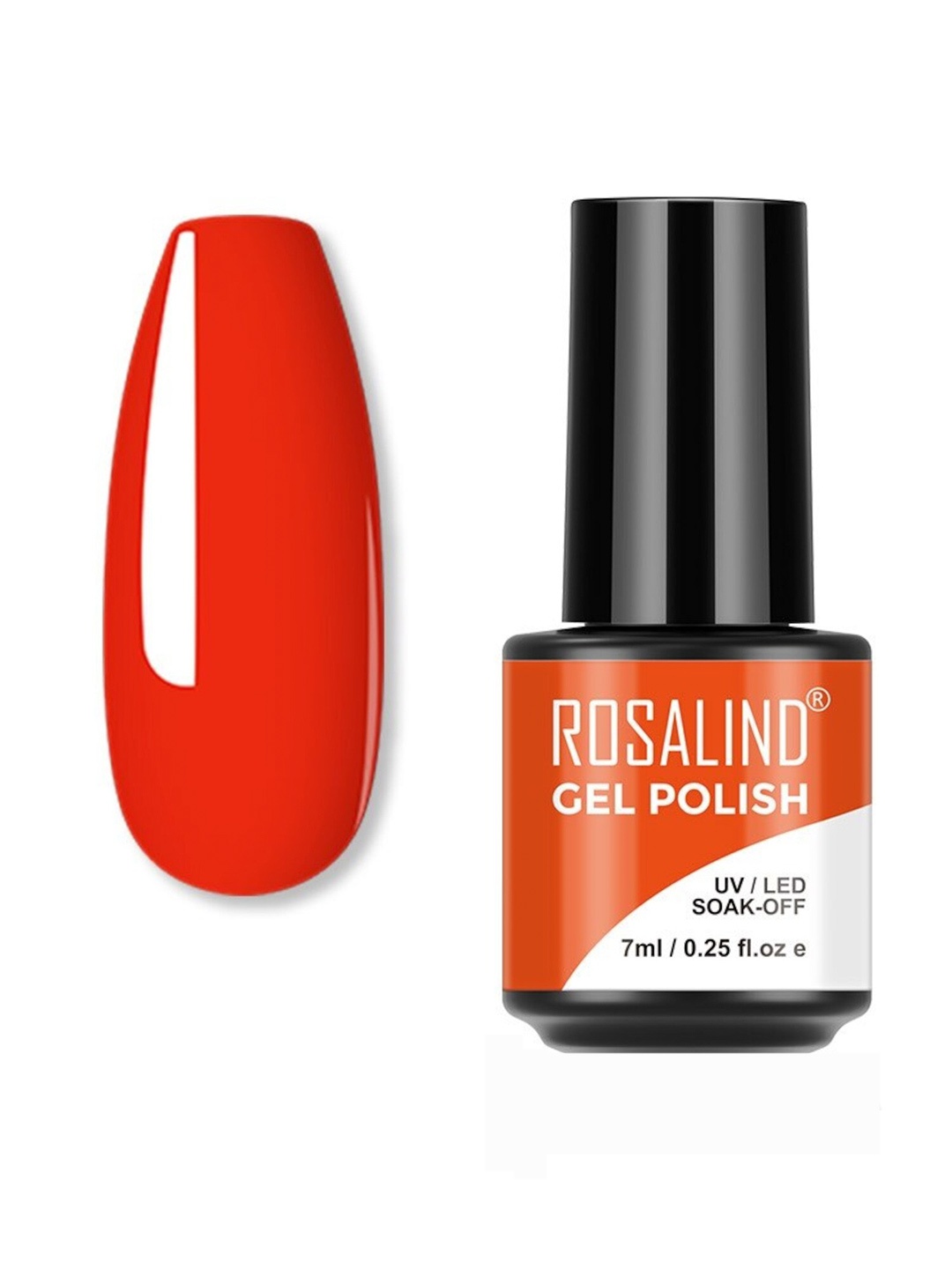 

ROSALIND UV & LED Soak-Off Long-Lasting Gel Nail Polish 7 ml - Shade-S011, Orange