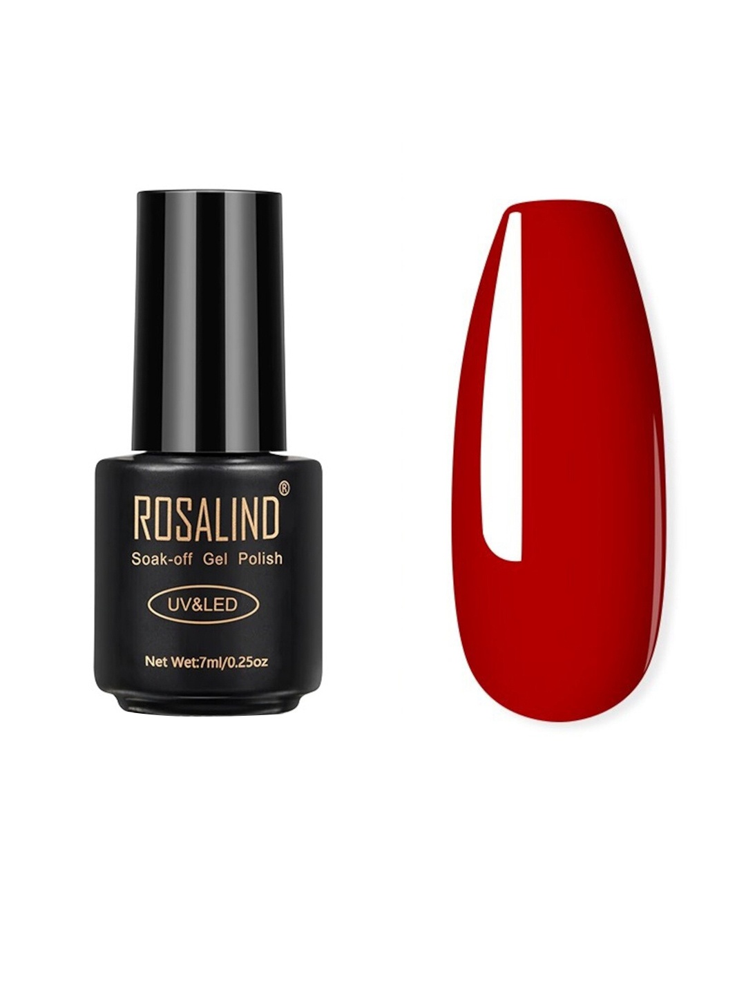 

ROSALIND UV & LED Soak-Off Long-Lasting Gel Nail Polish 7 ml - Shade-2604, Red