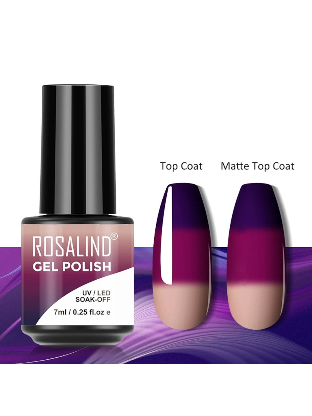 

ROSALIND UV & LED Soak-Off Long-Lasting Gel Nail Polish 7 ml - Shade-S077, Beige
