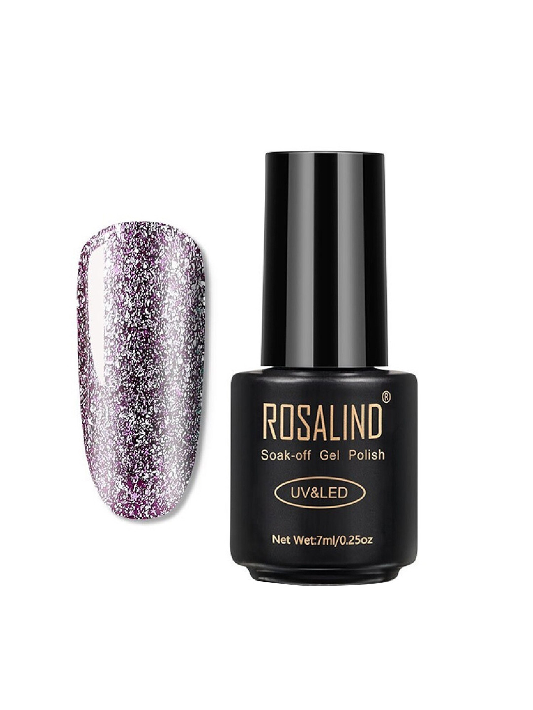 

ROSALIND UV & LED Soak-Off Long-Lasting Gel Nail Polish 7 ml - Shade-A396, Purple