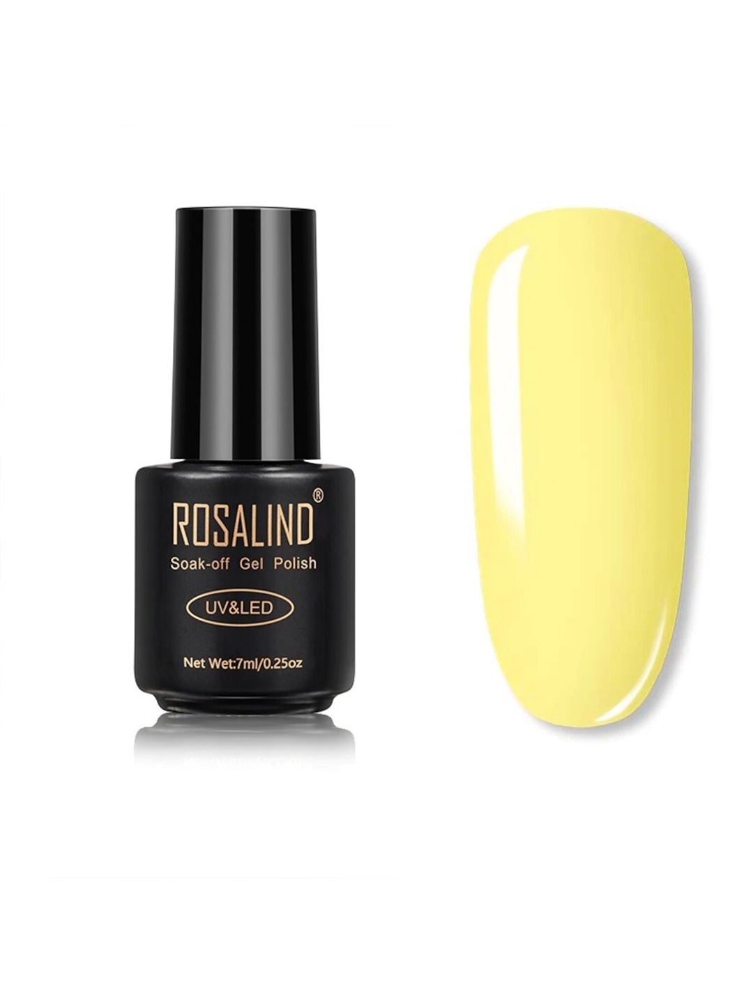 

ROSALIND UV & LED Soak-Off Long-Lasting Gel Nail Polish 7 ml - Shade-26, Yellow