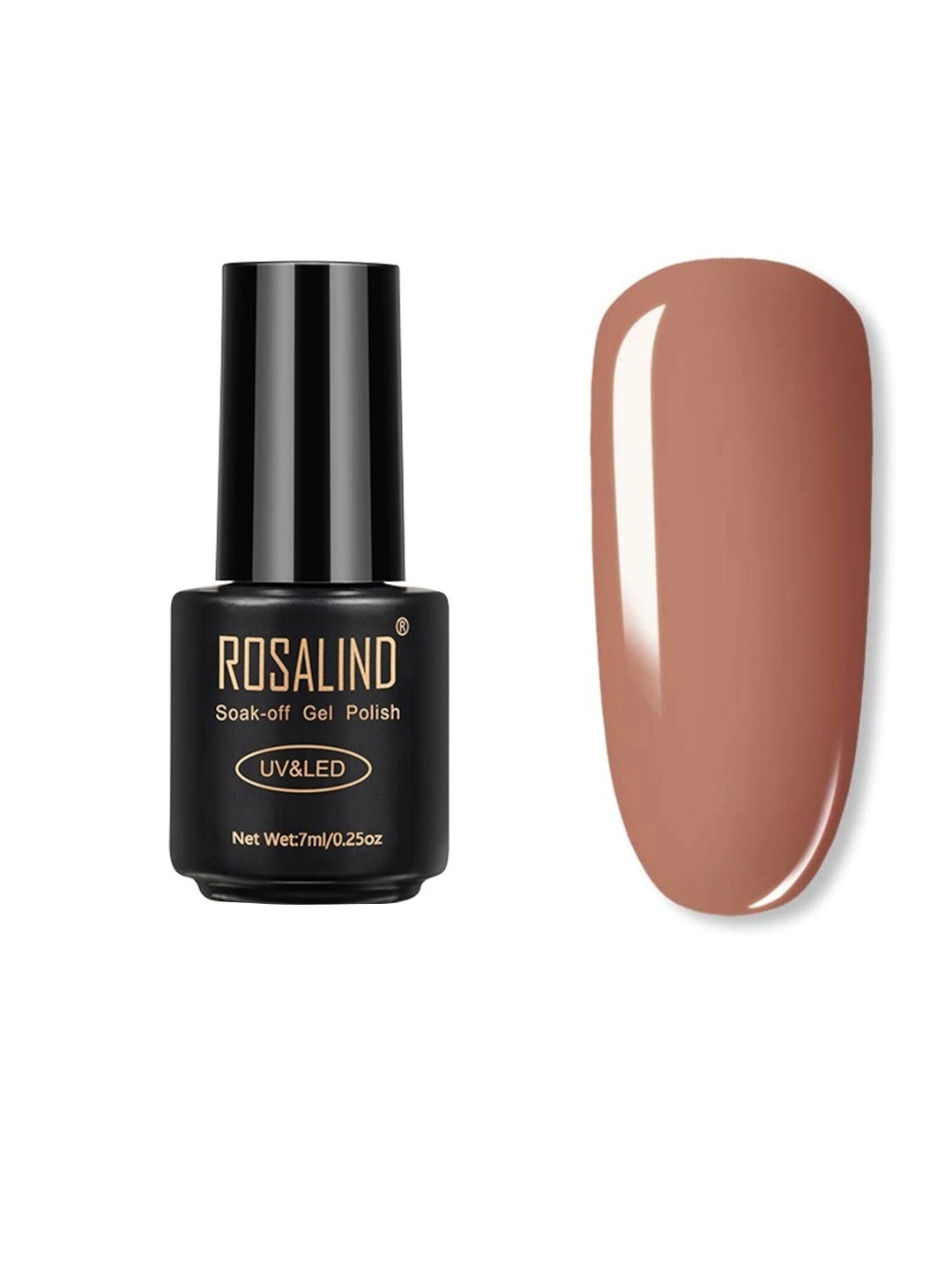 

ROSALIND UV & LED Soak-Off Long-Lasting Gel Nail Polish 7 ml - Shade-16, Brown