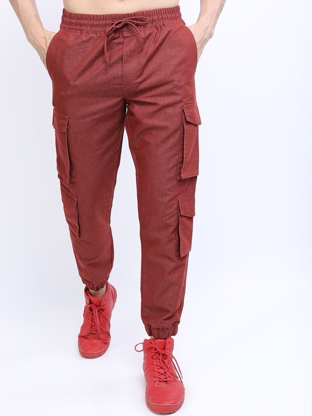 

HIGHLANDER Men Cargos Trousers, Rust