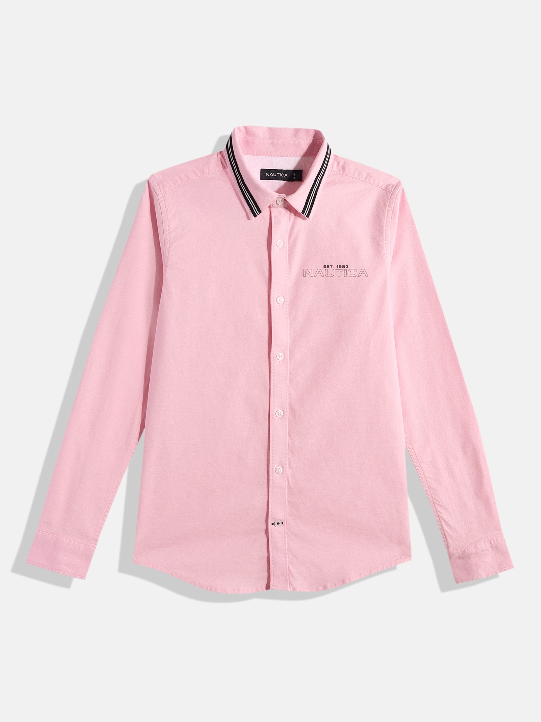 

Nautica Boys Solid Casual Shirt, Pink