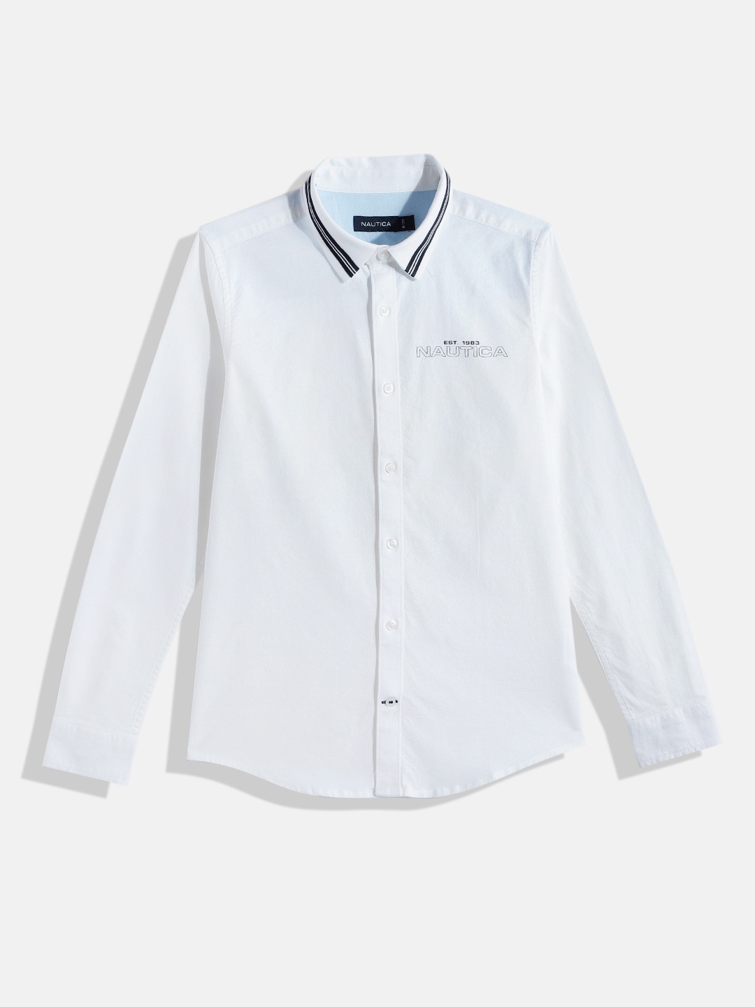 

Nautica Boys Solid Casual Shirt, White