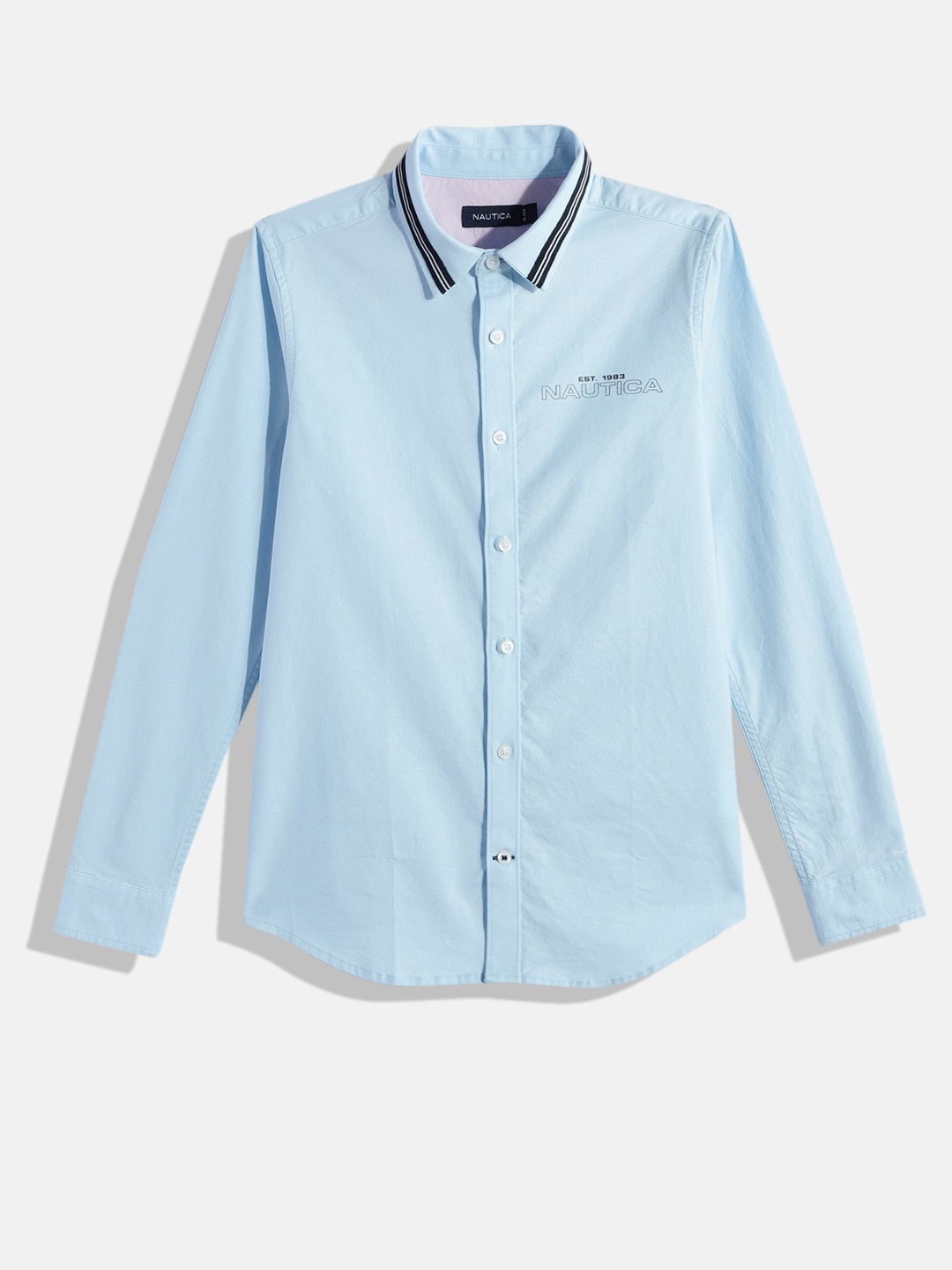 

Nautica Boys Solid Casual Shirt, Blue