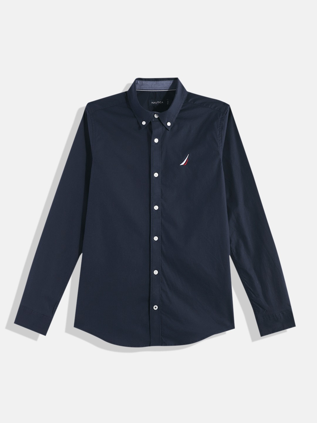 

Nautica Boys Solid Casual Shirt, Navy blue