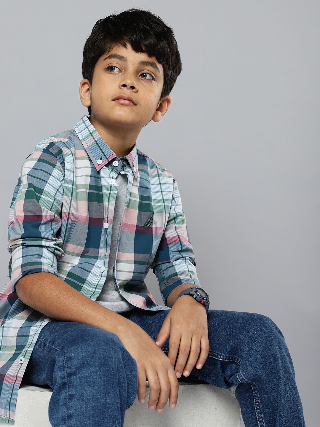 

Nautica Boys Checked Casual Shirt, Multi