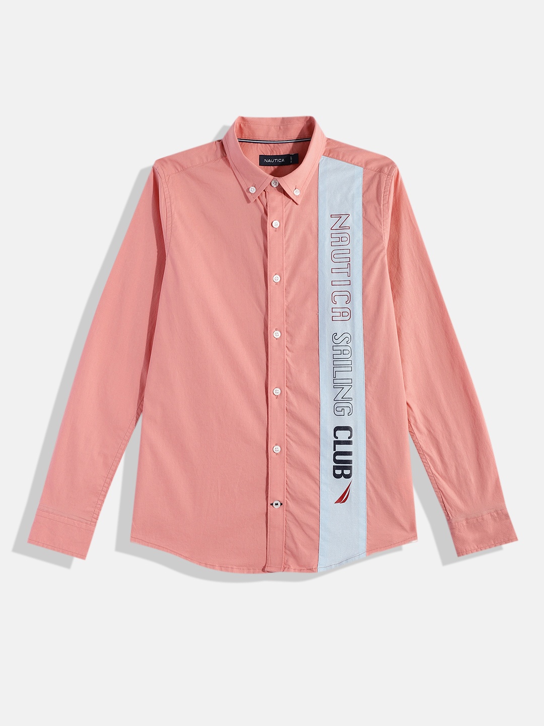 

Nautica Boys Printed Casual Shirt, Pink