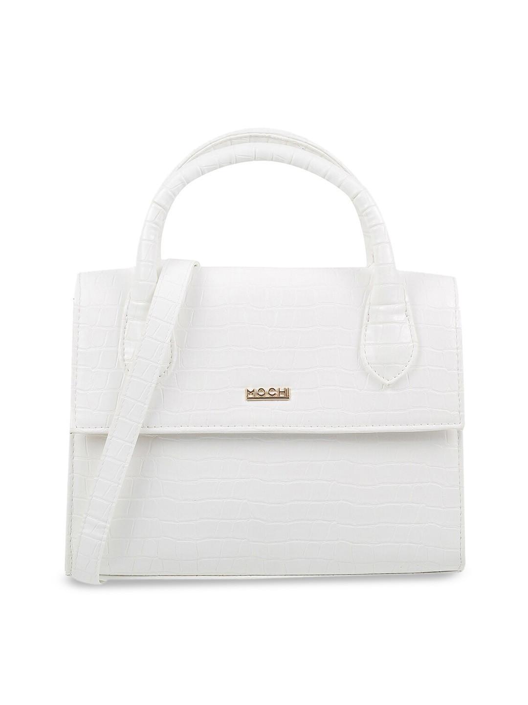 

Mochi PU Structured Handheld Bag, White
