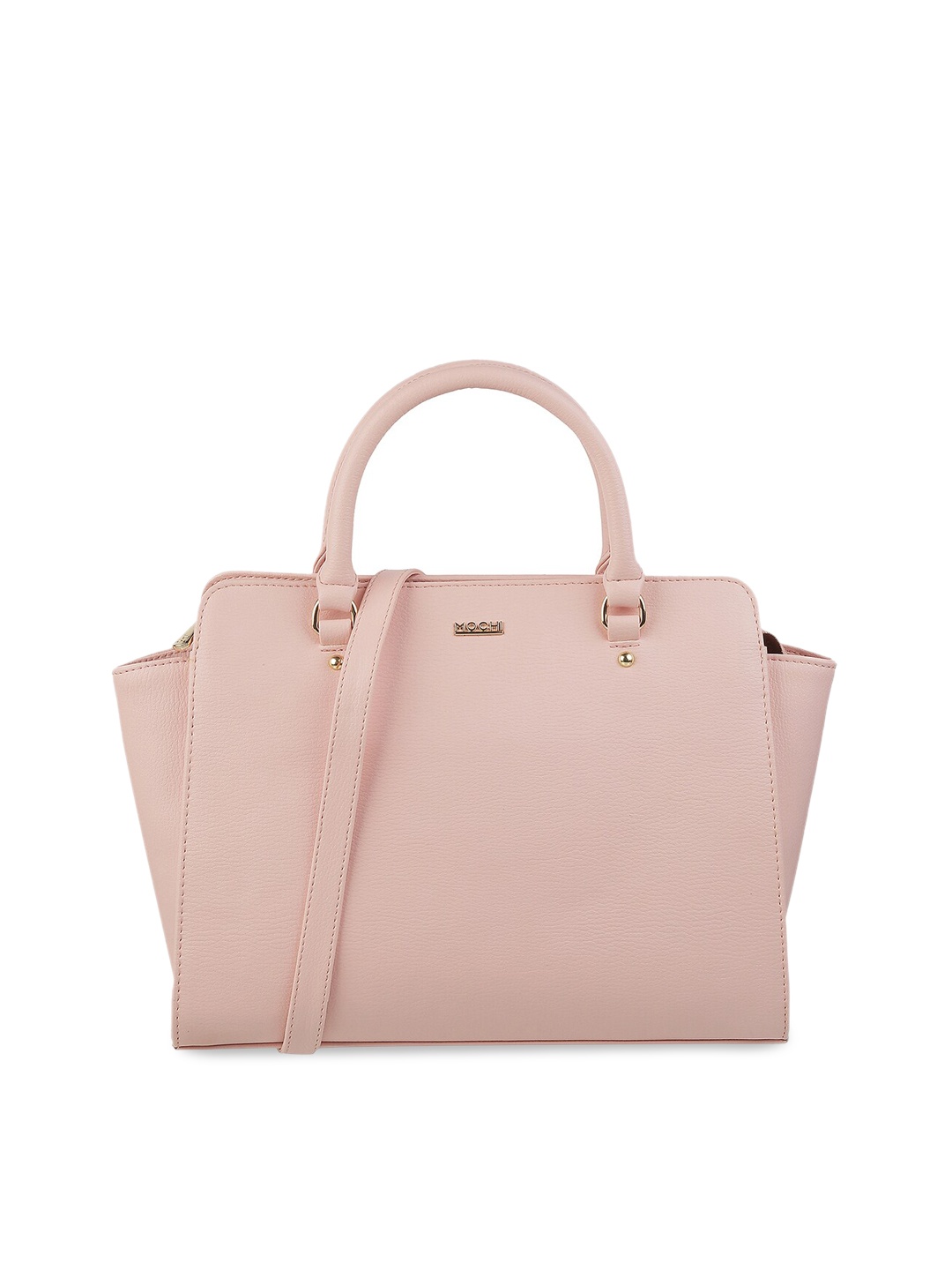 

Mochi Pink PU Structured Handheld Bag