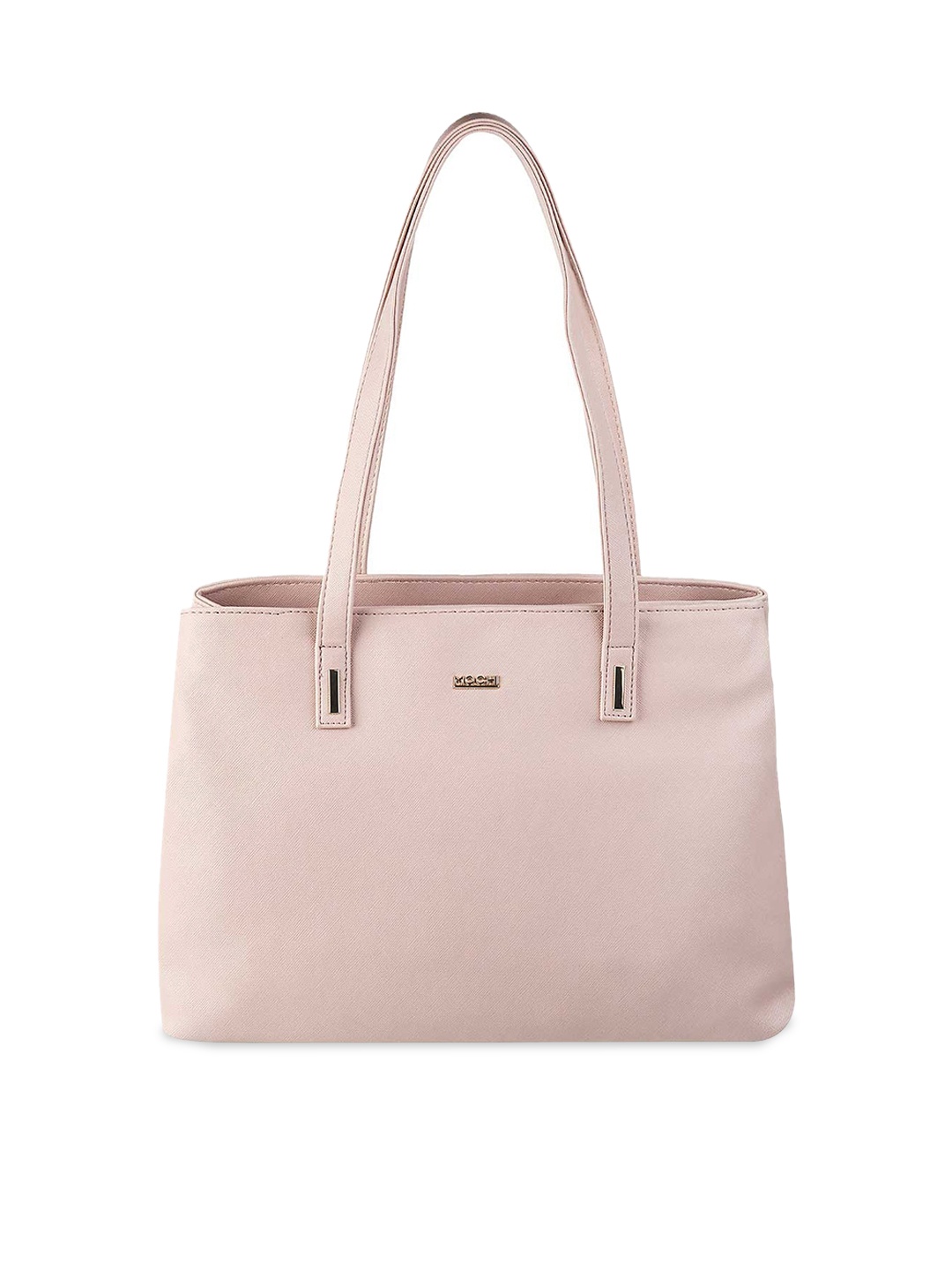 

Mochi Women's Pink Textured PU Structured Shoulder Bag