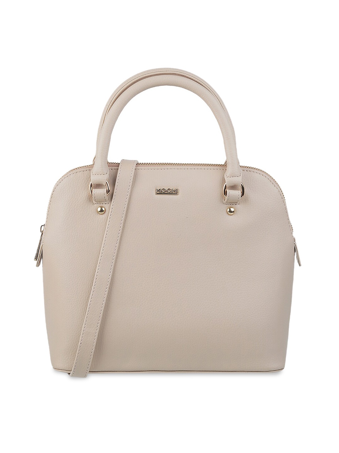 

Mochi Beige PU Structured Handheld Bag