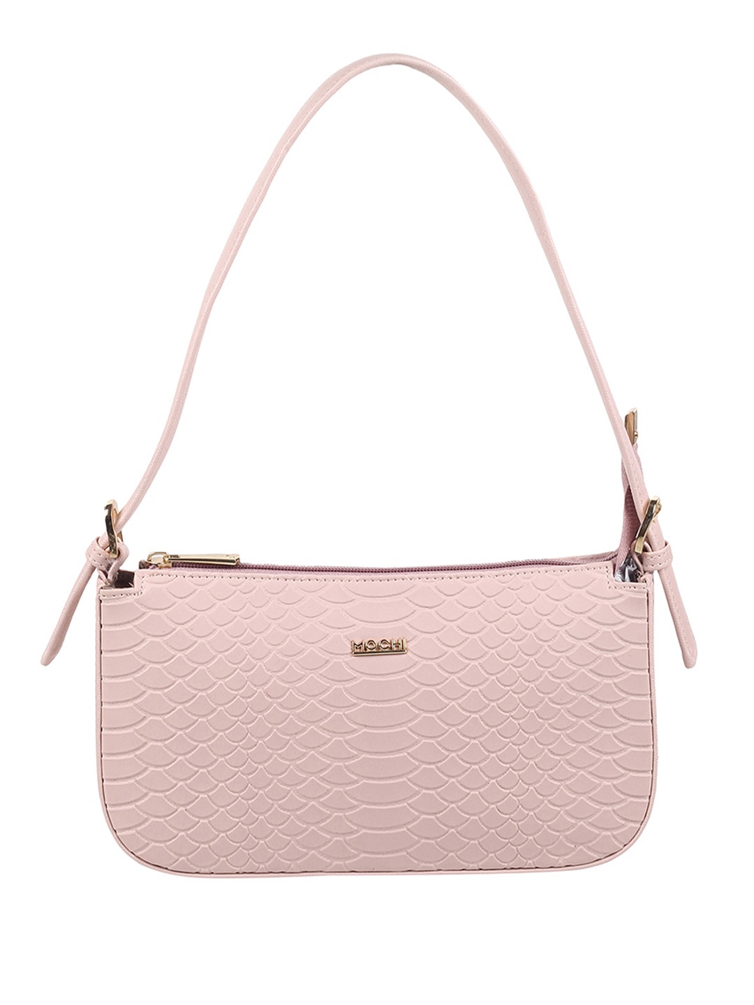 

Mochi Pink Animal Structured Shoulder Bag with Quilted