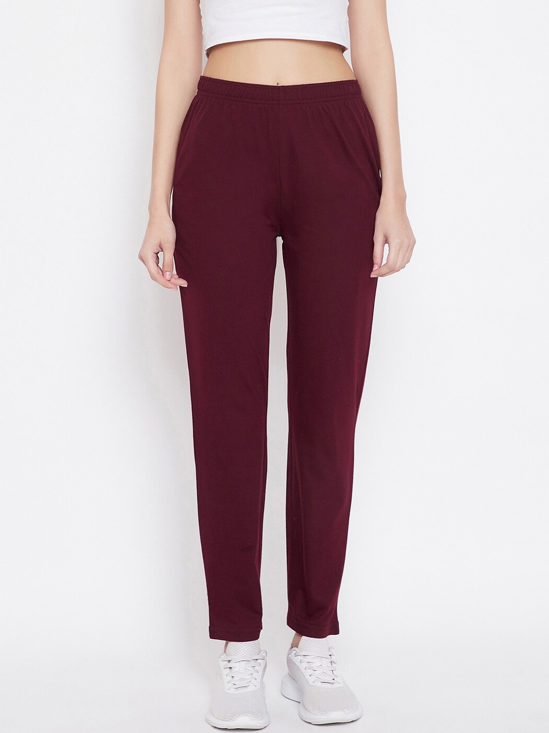 

Okane Women Burgundy Solid Lounge Pants