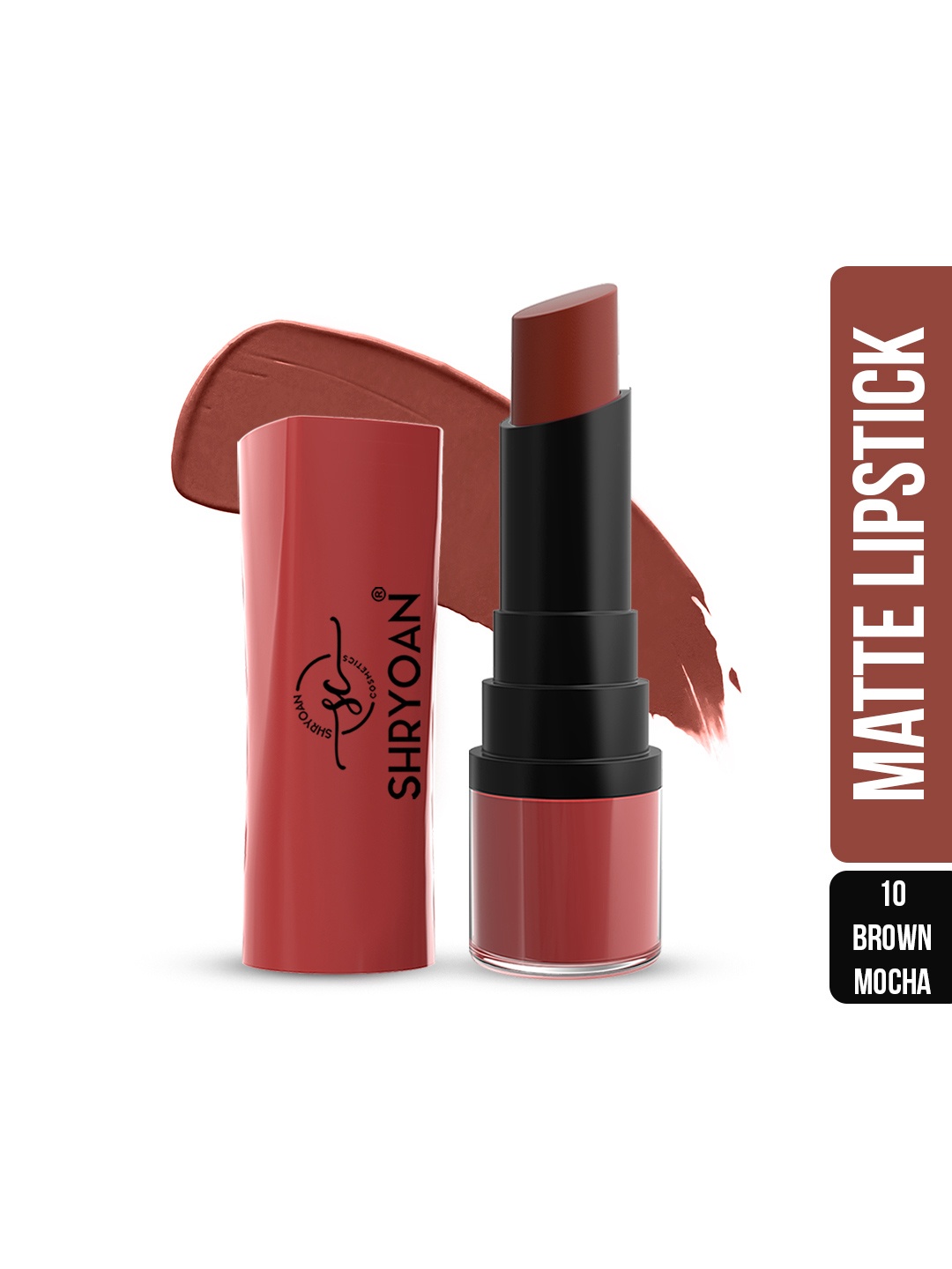 

SHRYOAN Long-Lasting Lightweight Matte Lipstick 4.2 g-Brown Mocha