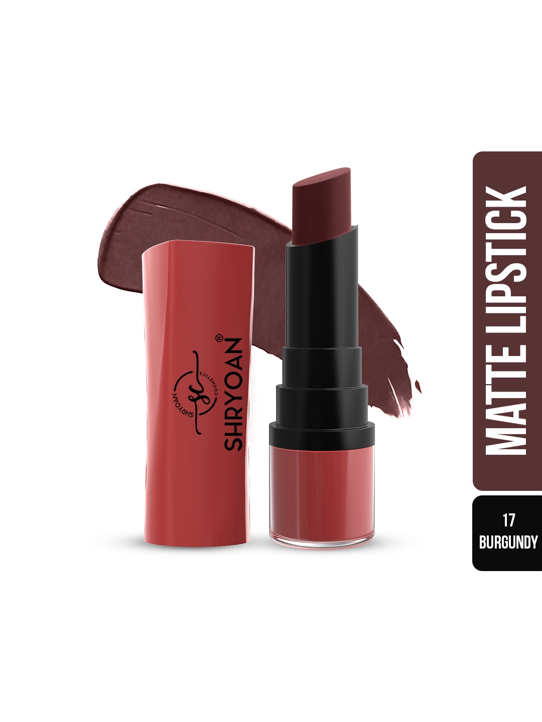 

SHRYOAN Long-Lasting Lightweight Matte Lipstick 4.2 g-Burgundy