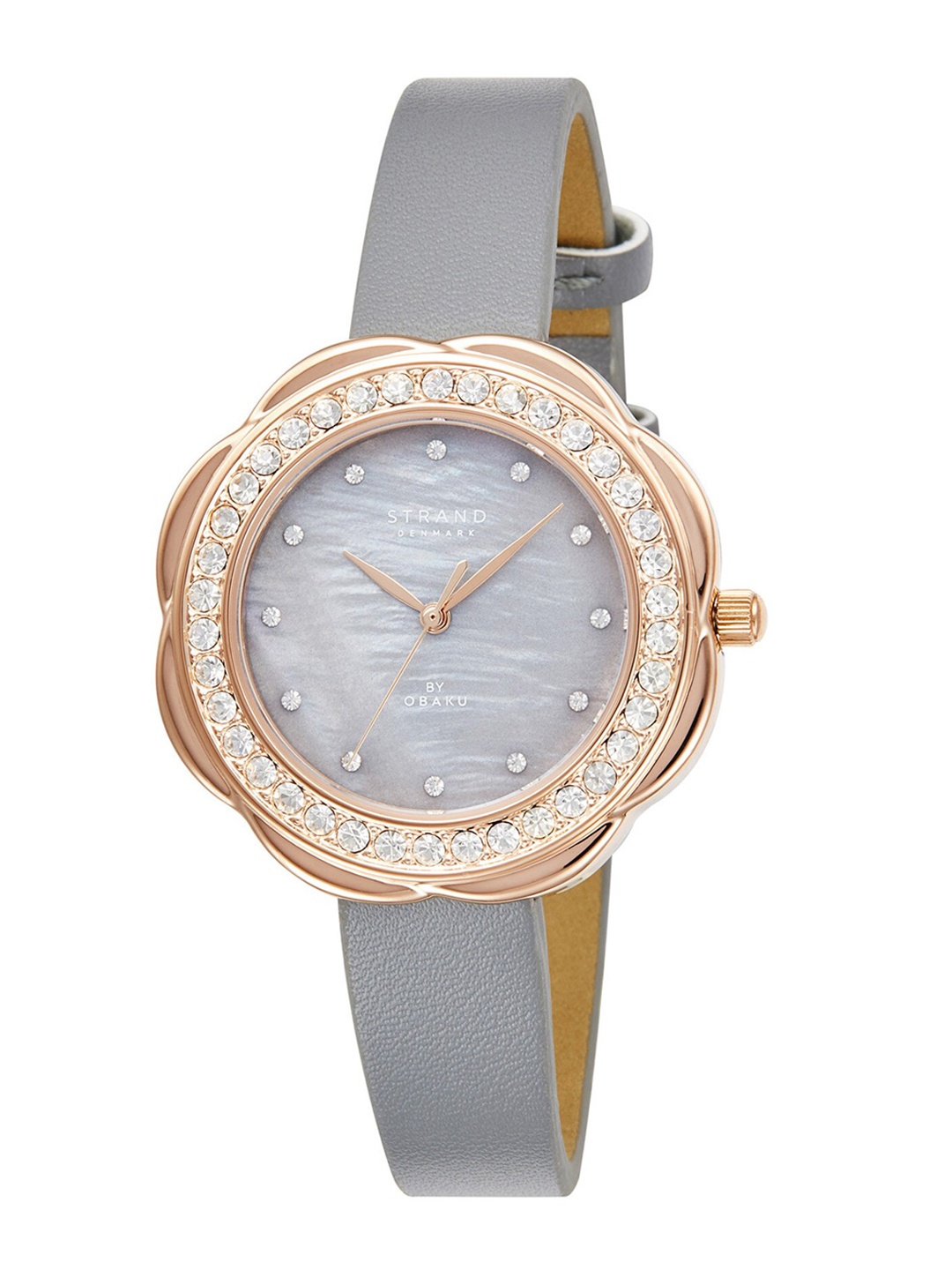 

STRAND BY OBAKU Women Grey Brass Dial & Grey Analogue Watch