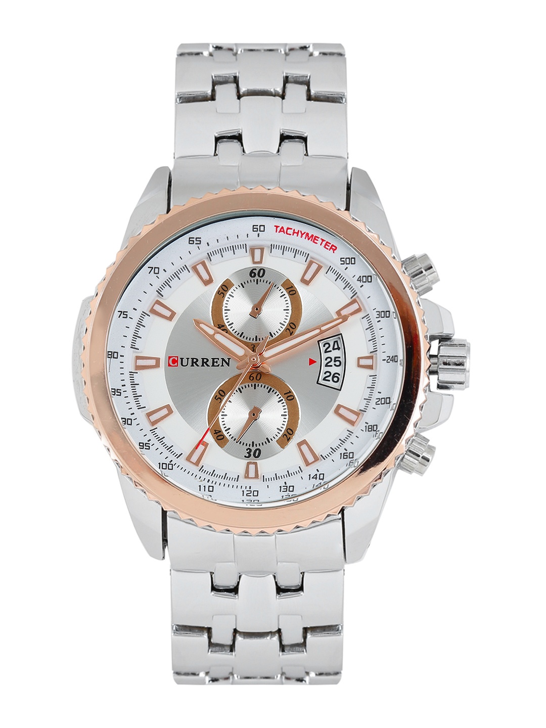 

Curren Men White Analogue Watch CUR027