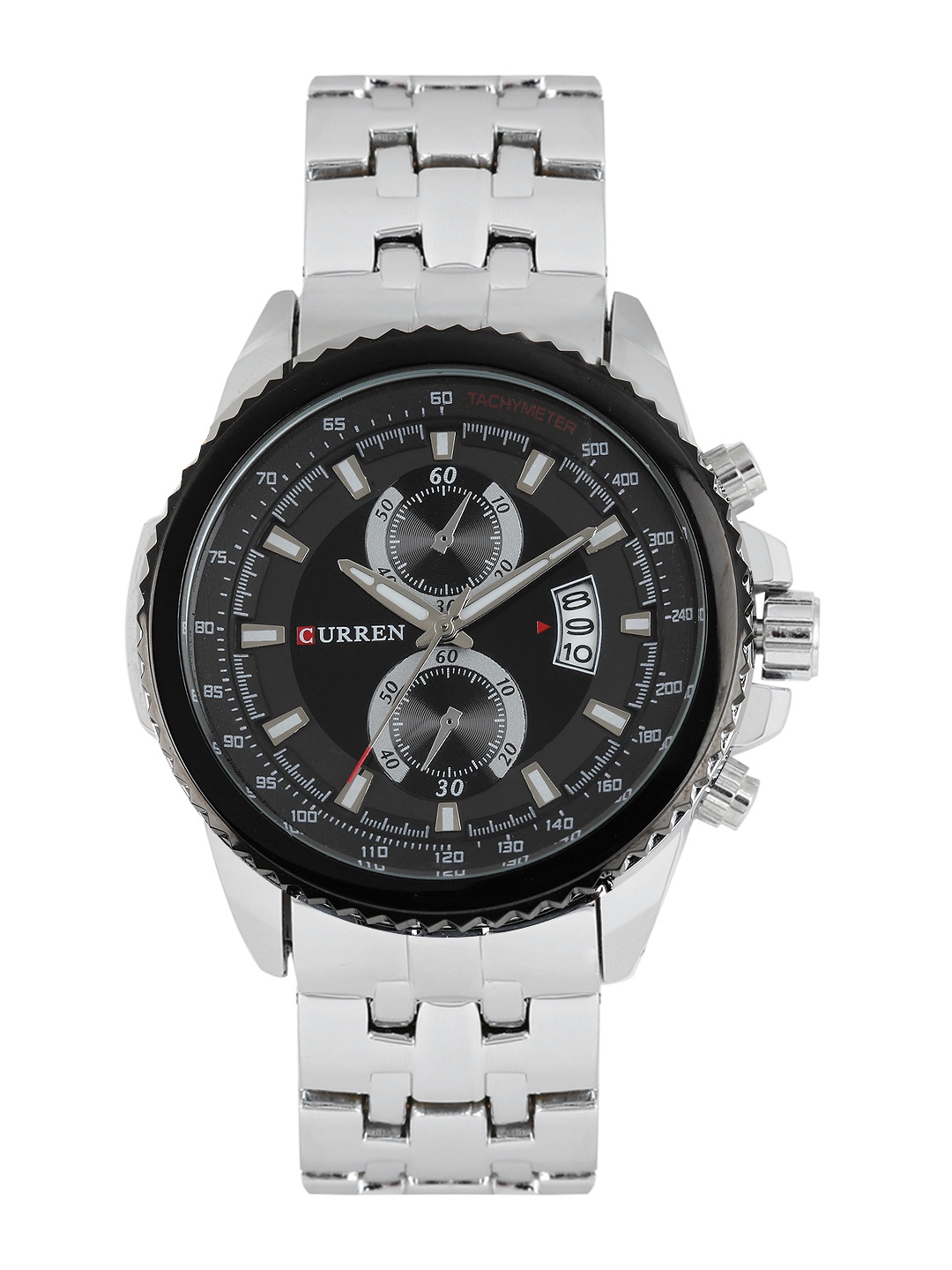 

Curren Men Black & Grey Analogue Watch CUR021