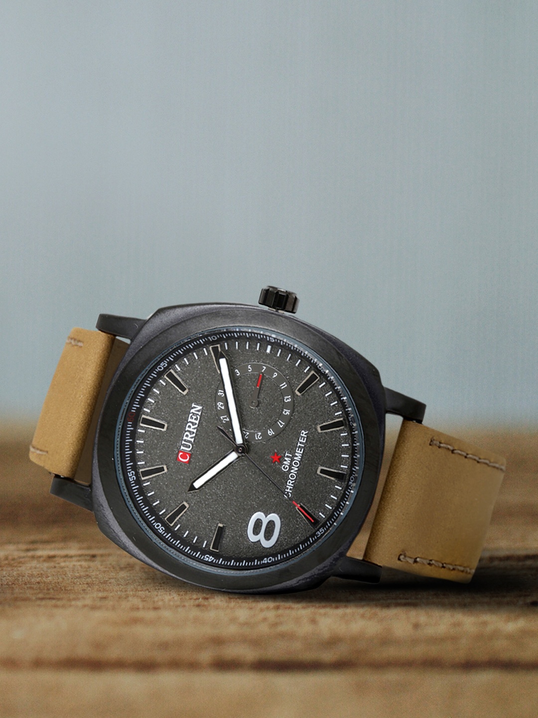 

Curren Men Gunmetal-Toned Analogue Watch CURSWG, Metallic