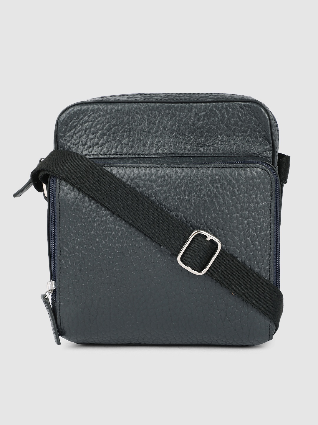 

Hidesign Men Navy Blue Cross City Messenger Bag
