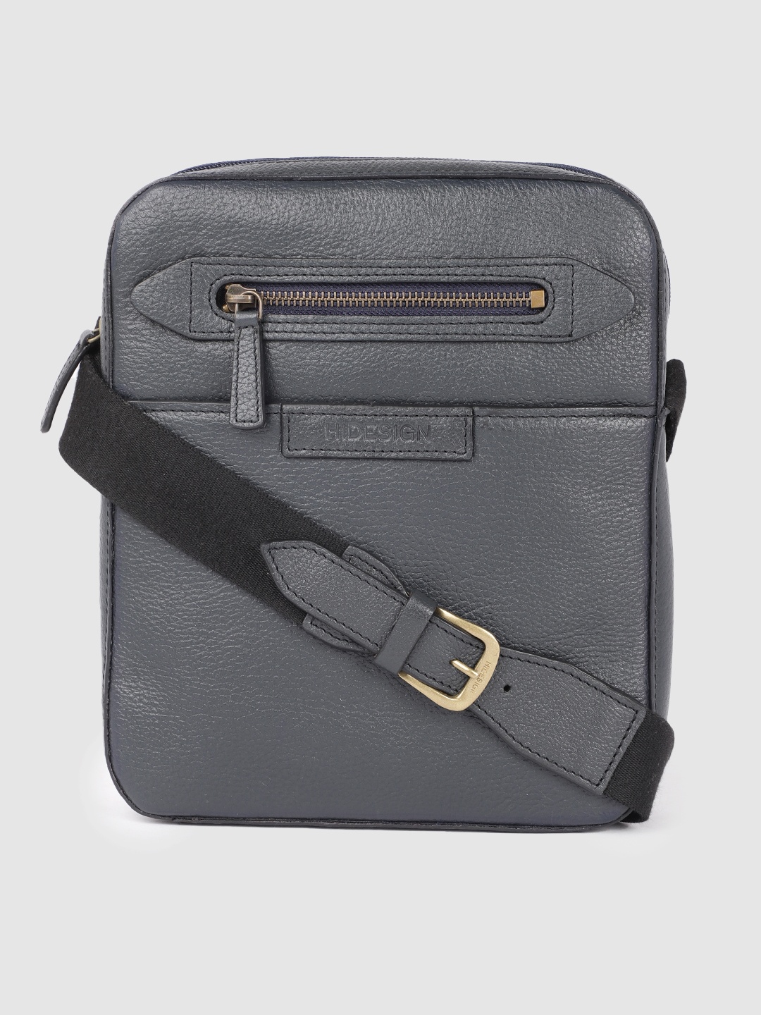 

Hidesign Men Navy Blue Mackenzie Messenger Bag