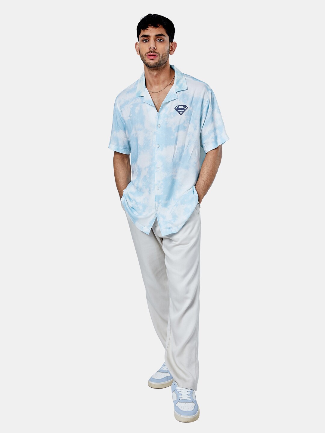 

The Souled Store Men White Printed Casual Shirt