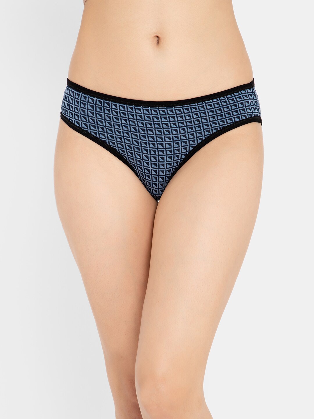 

Clovia Women Blue Printed Cotton Bikini Briefs