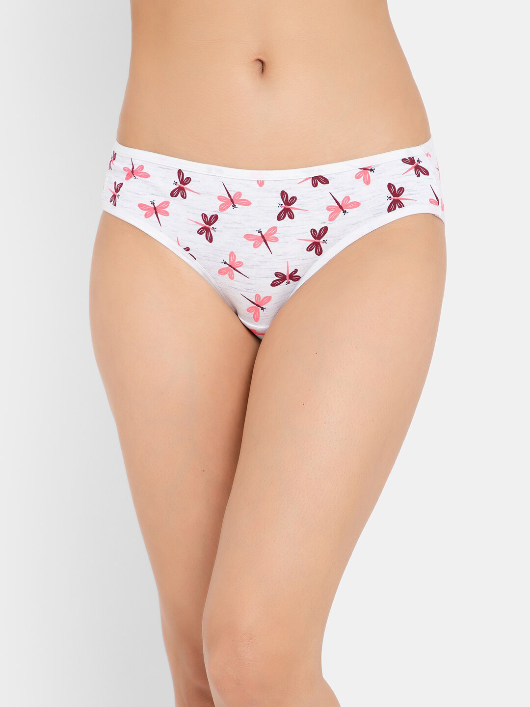 

Clovia Women Firefly Printed Low-Rise Cotton Bikini Briefs PN3380F01XXL, Grey