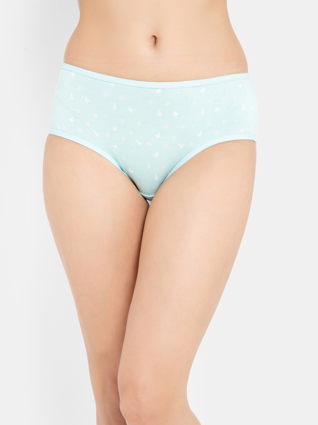 

Clovia Women Blue Solid Hipster Cotton Briefs