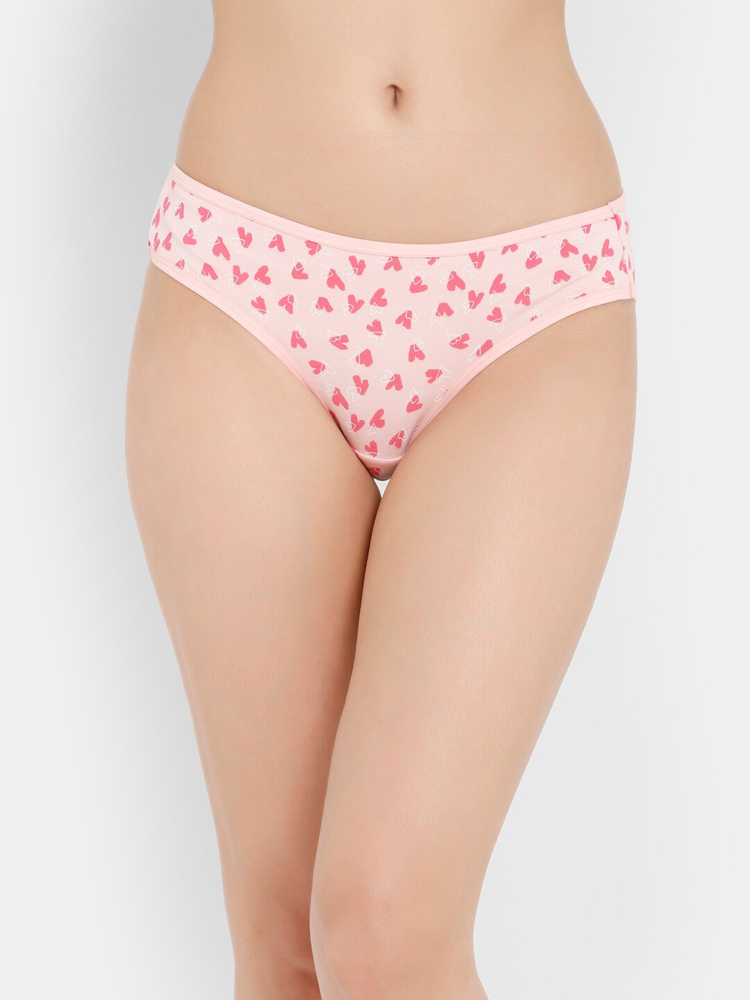

Clovia Women Pink Printed Cotton Bikini Briefs