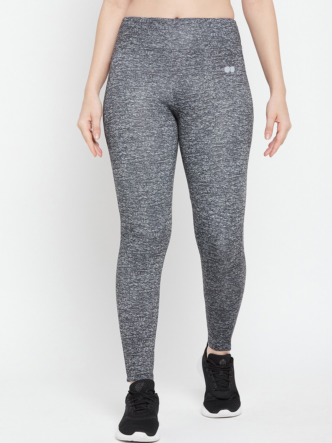 

Clovia Women Grey Solid High-Rise Anti-Odour Tights