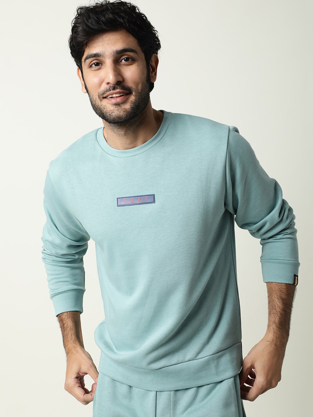 

RARE RABBIT Men Droy Slim Fit Sweatshirt, Blue