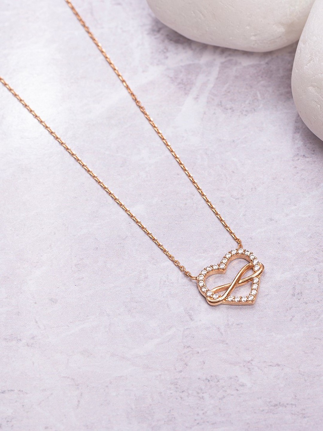 

Zavya Rose Gold Sterling Silver Rose Gold-Plated Chain