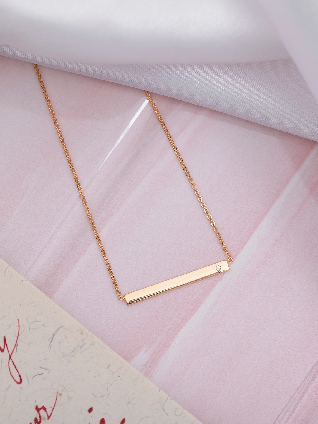 

Zavya Rose Gold Sterling Silver Rose Gold-Plated Necklace