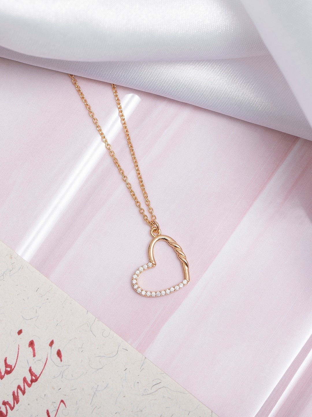 

Zavya Rose Gold Sterling Silver Rose Gold-Plated Necklace